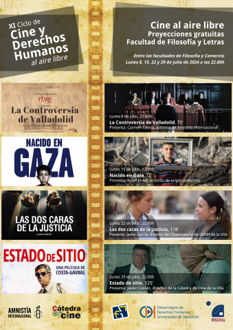 XI CICLO DE CINE Y DERECHOS HUMANOS AL AIRE LIBRE CINE DERECHOS HUMANOS AL AIRE LIBRE