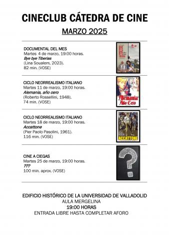 CINECLUB DE LA CÁTEDRA DE CINE CineClub de la Cátedra de Cine