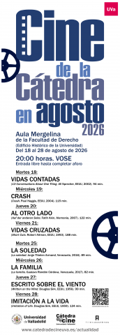 CINE DE LA CÁTEDRA EN AGOSTO 