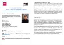 SEMINARIOS AGOSTO 2026 CÁTEDRA DE CINE